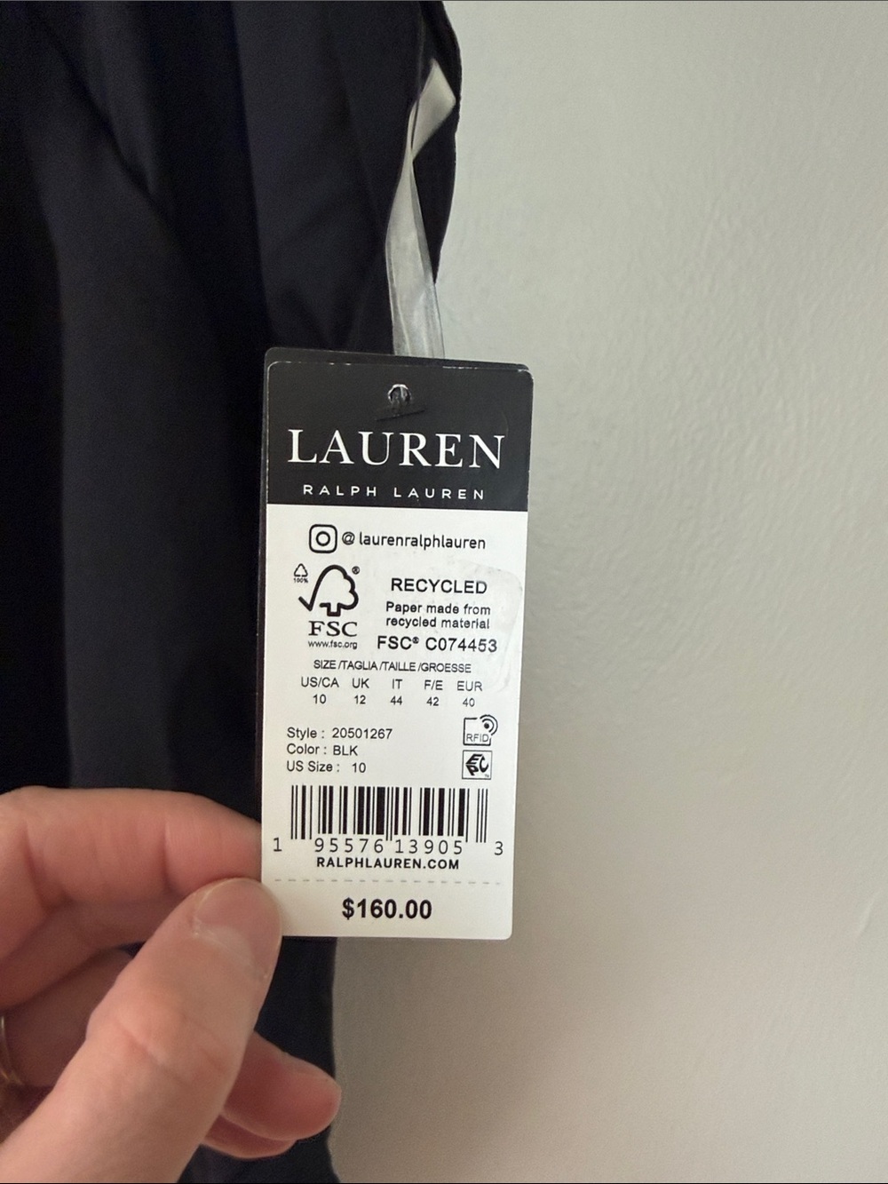NWT Ralph Lauren black Halter One-Piece Swimsuit with Ring Detail 10 - Picture 2 of 8